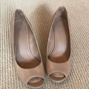 Merona Nude Peep Toe Wedge